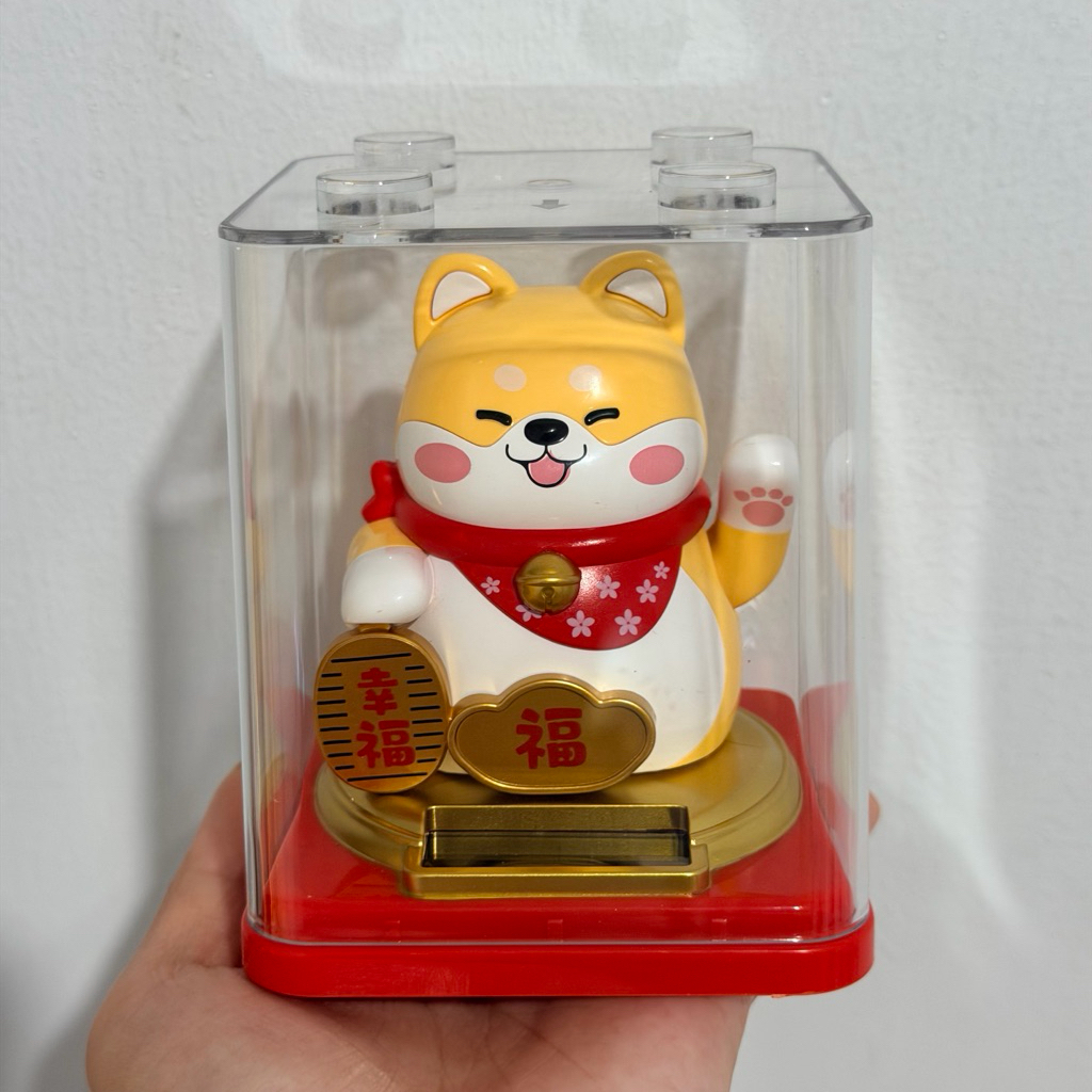 Limited Edition KS-01 Lucky Cat ( Kucing Hoki ) shiba inu | Patung Gerak Sendiri tanpa batre , panja
