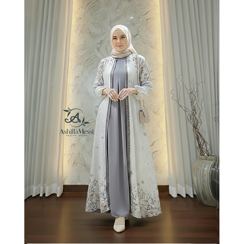 Azura dress longdress gamis premium ori