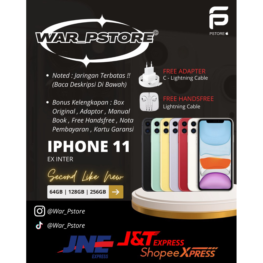 IPHONE 11 BASIC 64/128/256GB | EX INTER | SECOND LIKE NEW