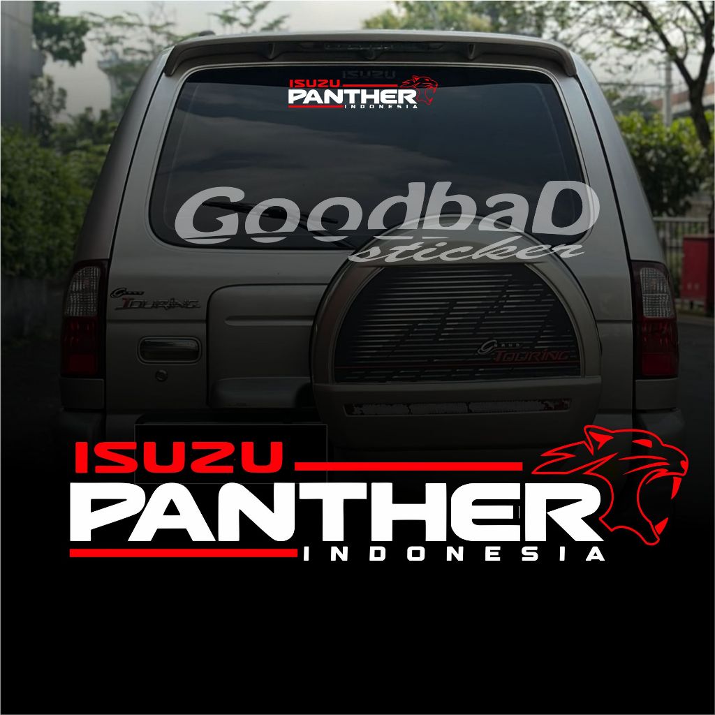 STICKER CUTTING ISUZU PANTER INDONESIA KACA BELAKANG