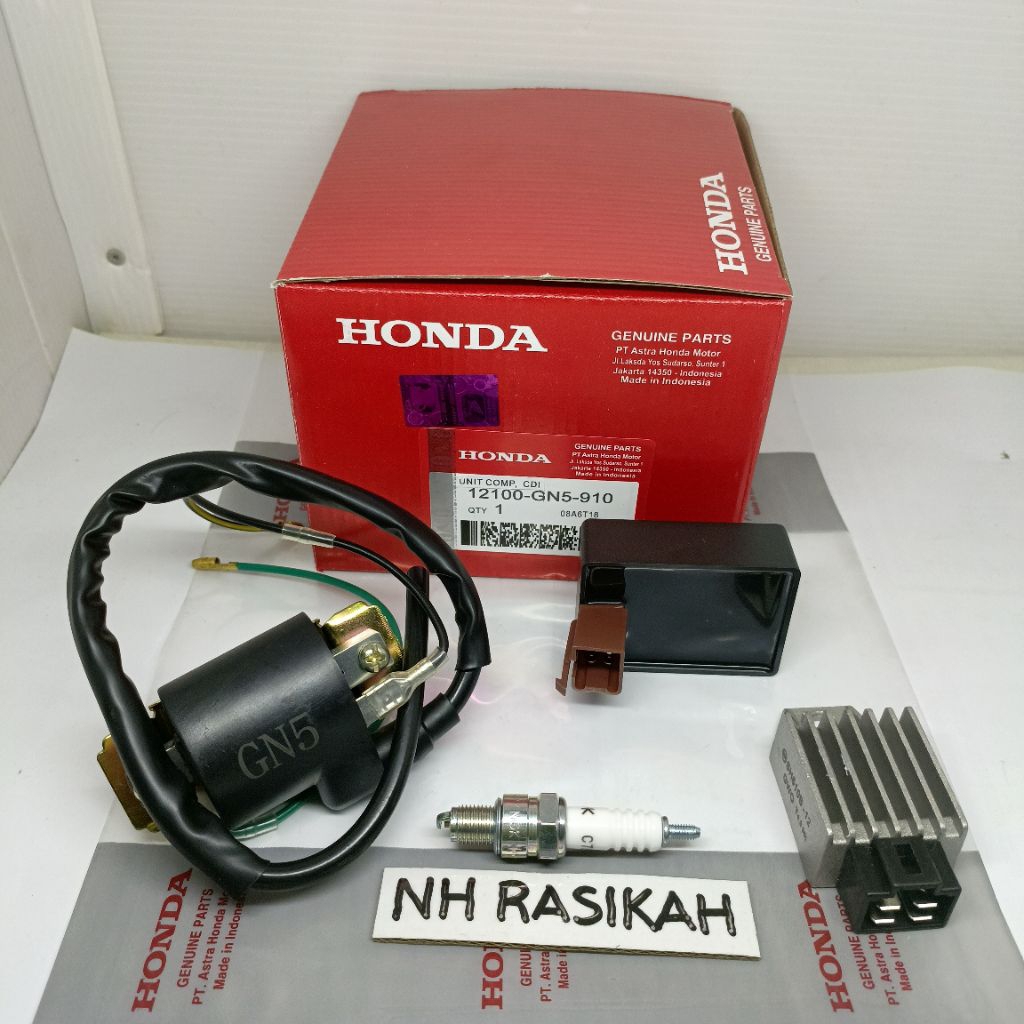 CDI PAKET 4ITEM GN5 HONDA GRAND/SUPRA X LAMA/SUPRA FIT/LEGENDA/REVO 100CC