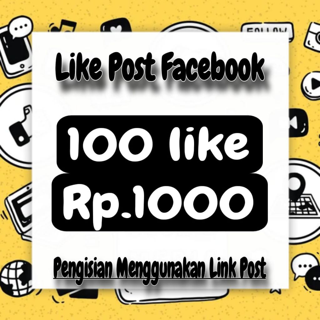 LIKES POST FACEBOOK/TAMBAH LIKES | PERMANEN, TERMURAH & BERGARANSI