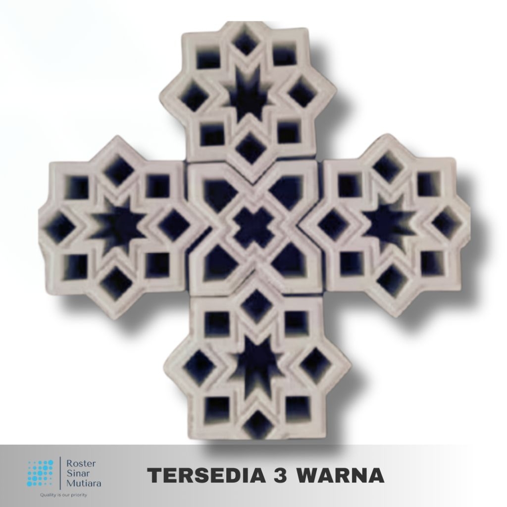 ROSTER MINIMALIS krawangan masjid (20cmx20cm)roster lubang angin, fasad estetik, pagar minimalis