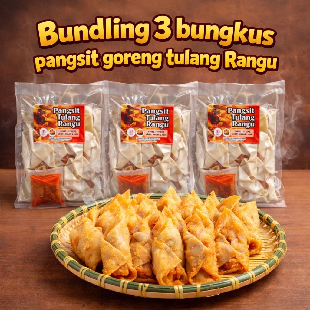 3BUNGKUS PANGSIT TULANG RANGU ISI 10