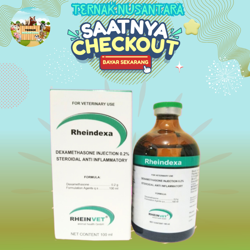 RHEINDEXA (DEXAMETHASONE) 100 ML - Antiradang, Antipiretik, Analgesik, Anti Shock, Bengkak, Dll.