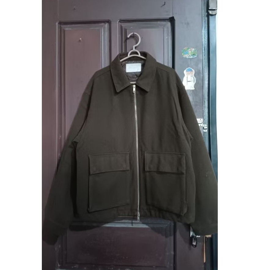 W&P HOUSE double zipper wool jacket