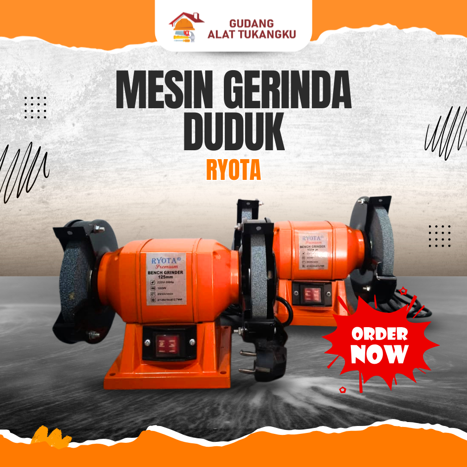 MESIN GERINDA DUDUK RYOTA – KUAT & STABIL