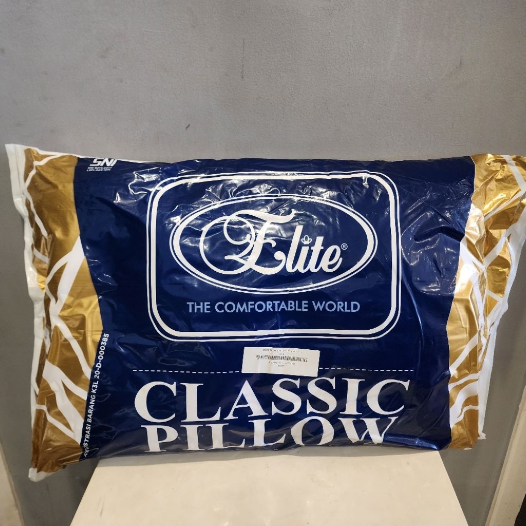Elite Bantal Tidur - Original - Baru/New - Classic Siliconized Hollow Fiber Pillow by Elite Spring B