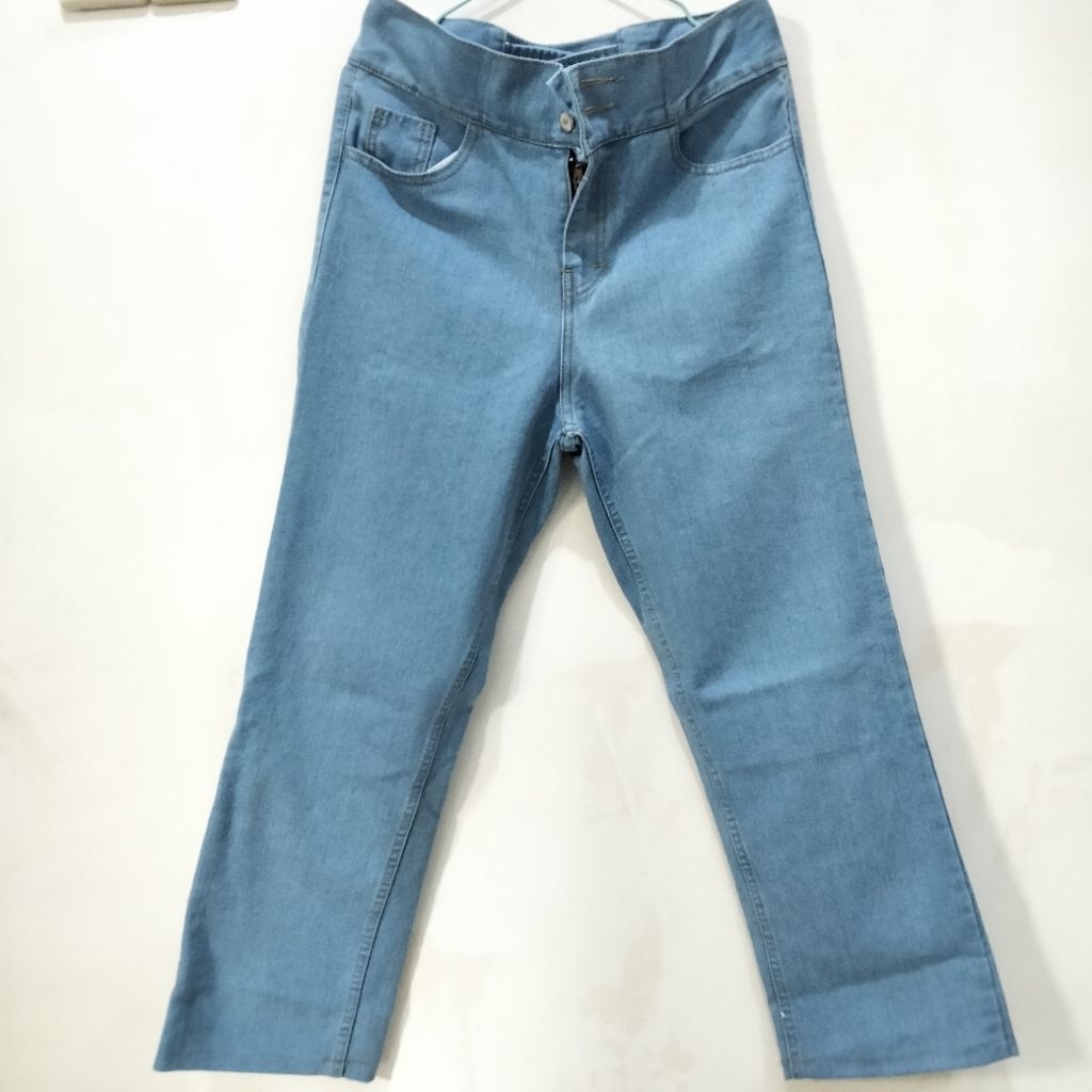 NEWW Celana Panjang HW Kulot Jeans Boyfriend Jeans Korea Jeans Celana Jeans