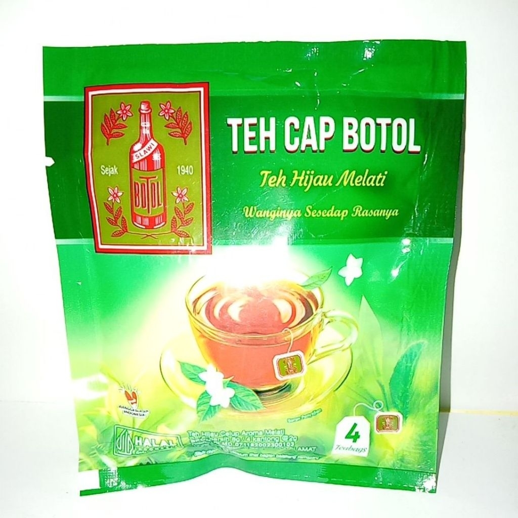 TEH CAP BOTOL Teh Hijau Melati Teh Celup Sachet