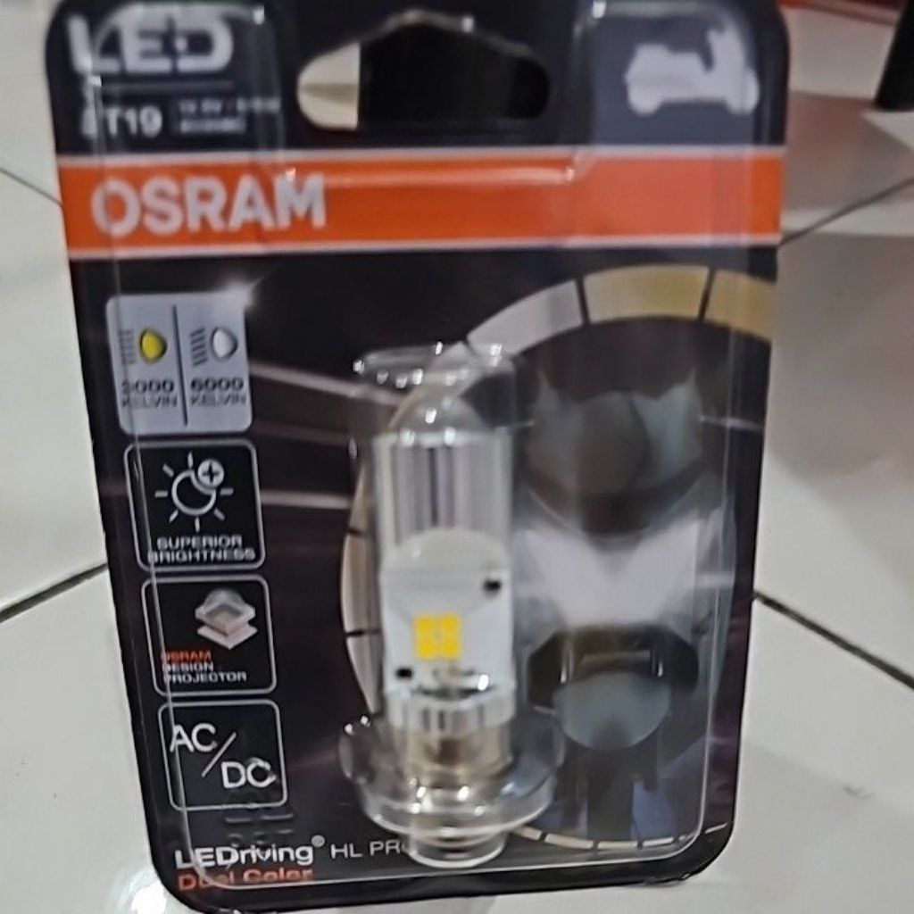 LAMPU LED OSRAM T19 WARNA KUNING PUTIH
