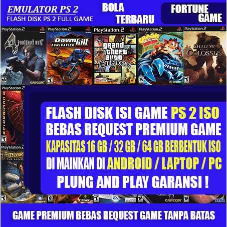FLASHDISK GAME PS 2 UNTUK ANDROID LAPTOP PC