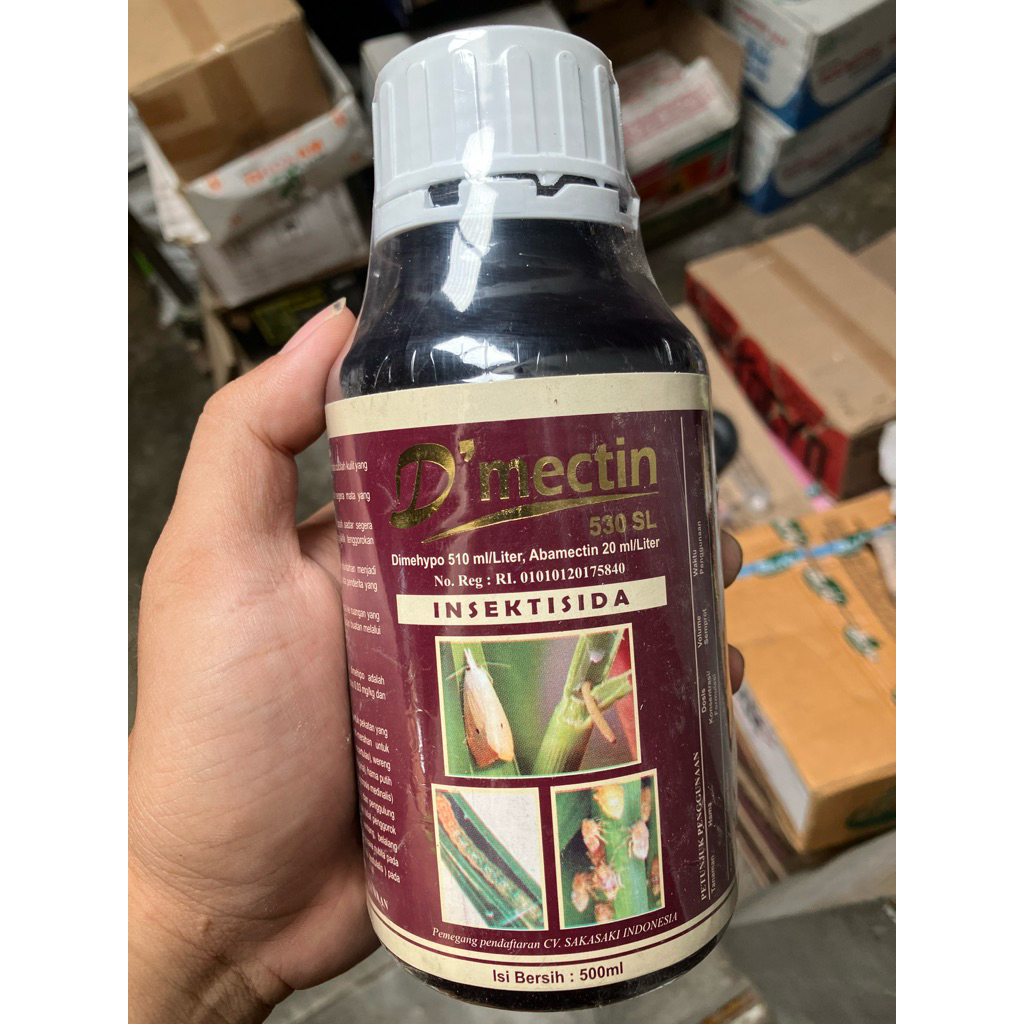 Insektisida Bahan Aktif Ganda Dimehipo & Abamektin - D’MECTIN 530SL - 500 ml