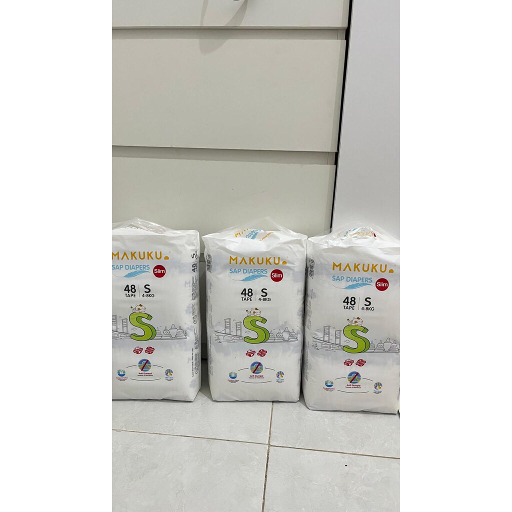 MAKUKU SAP DIAPERS SLIM SIZE S