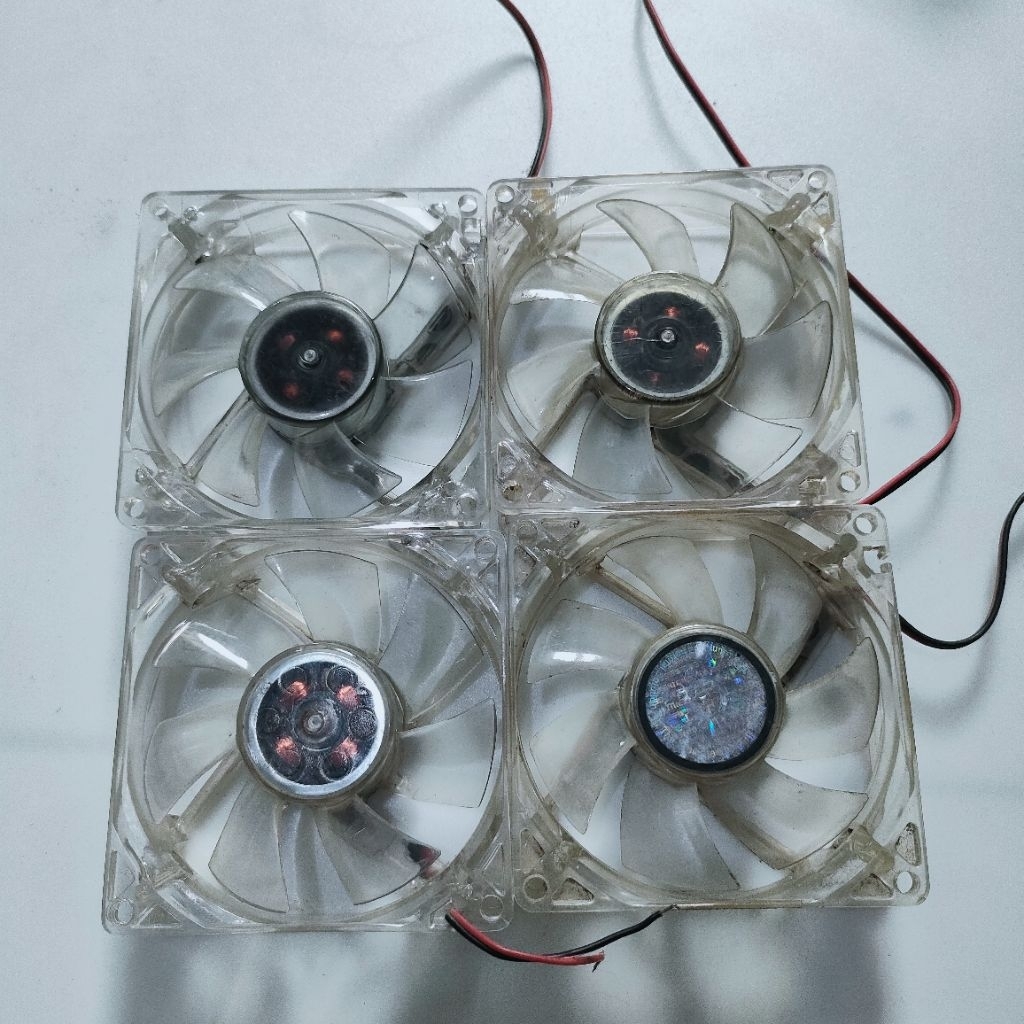 TRANSPARAN LAMPU FAN DC 12V, ( 8cm & 12cm).