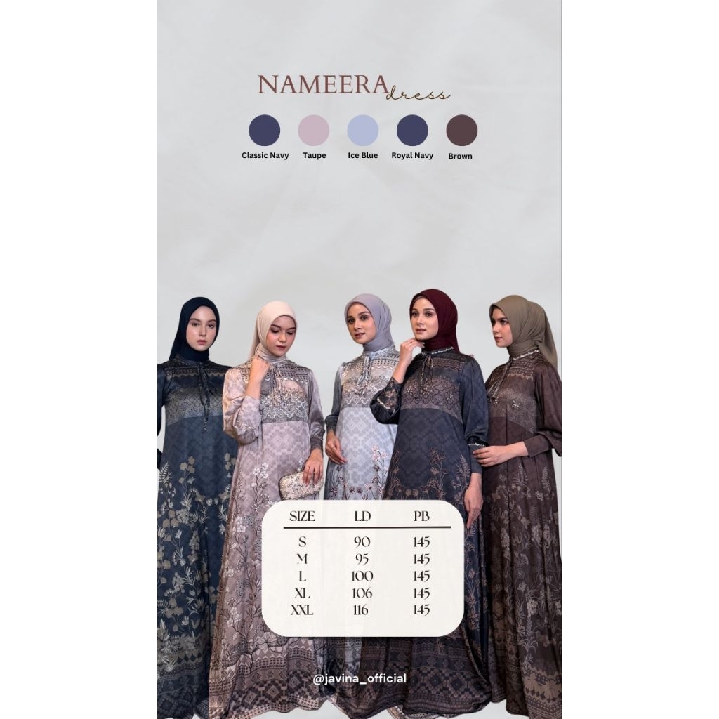 NAMEERA DRESS By Javina Official ORI