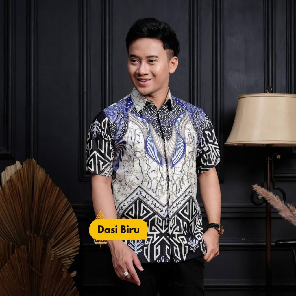 kemeja lengan pendek batik modern