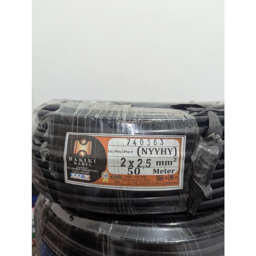 HAKIKI Kabel NYYHY 2X2.5 Per Meter/ecer
