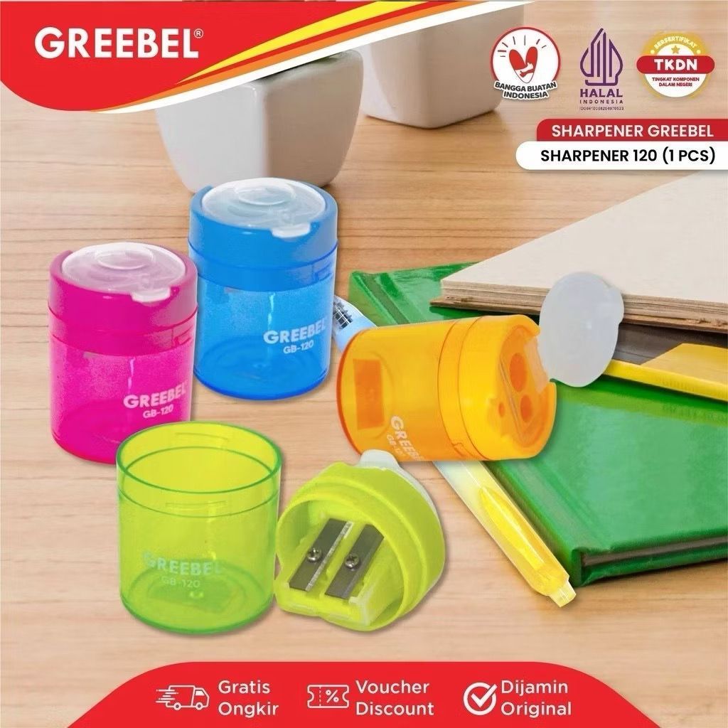 GREEBEL Rautan Pensil Serutan Sharpener 120 / Rautan Pensil Greebel