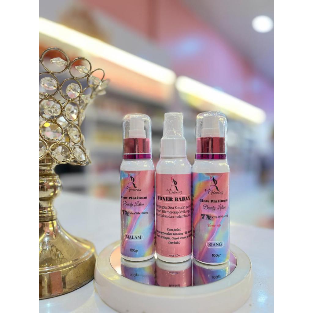 Ra Skin For Glowing Lotion Pemutih Hb Paket Body