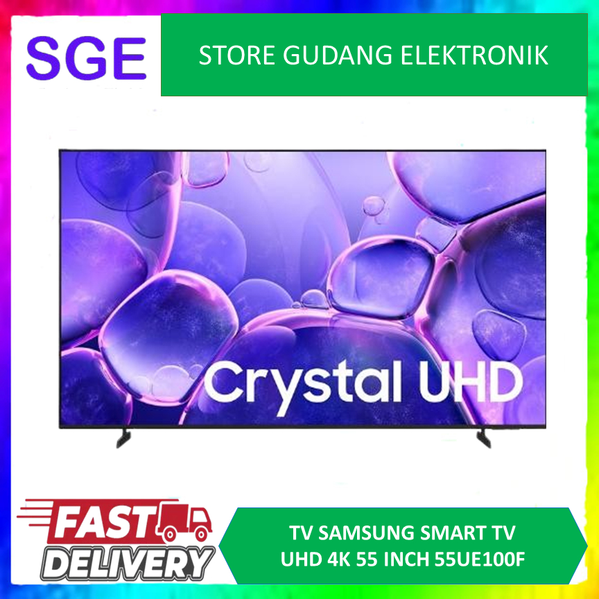 TV SAMSUNG 55UE100F SMART TV 55 INCH 55" Crystal UHD UE100F 4K Smart TV (2025) UA55UE100FKXXD//55DU7