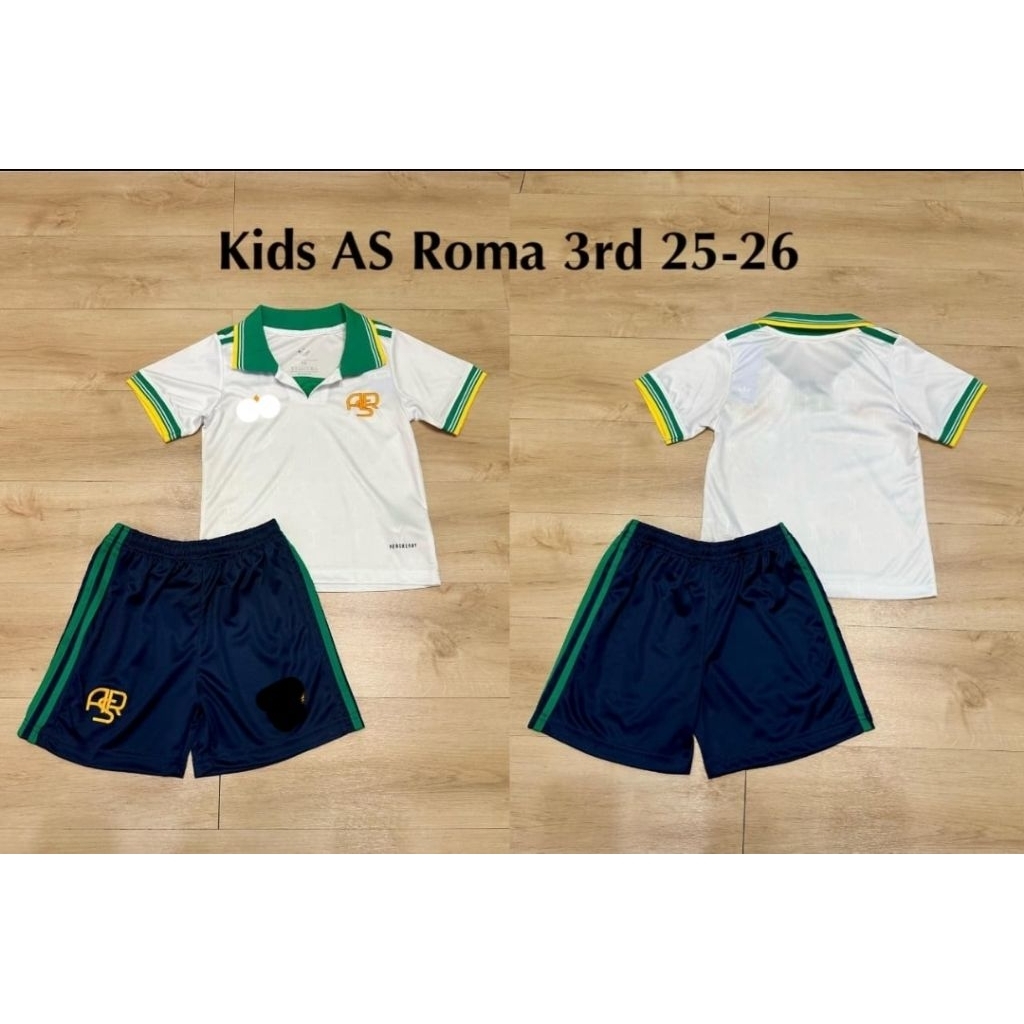 Stelan Setelan Jersey Kaos Baju Sepak Bola AS Roma Romanisti Home Away 3rd Third Putih White Special