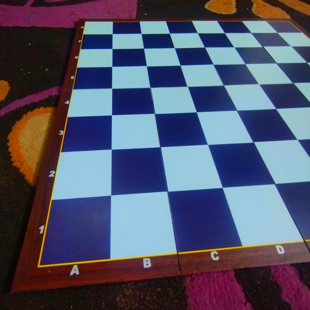 papan catur lipat 8 motif ungu