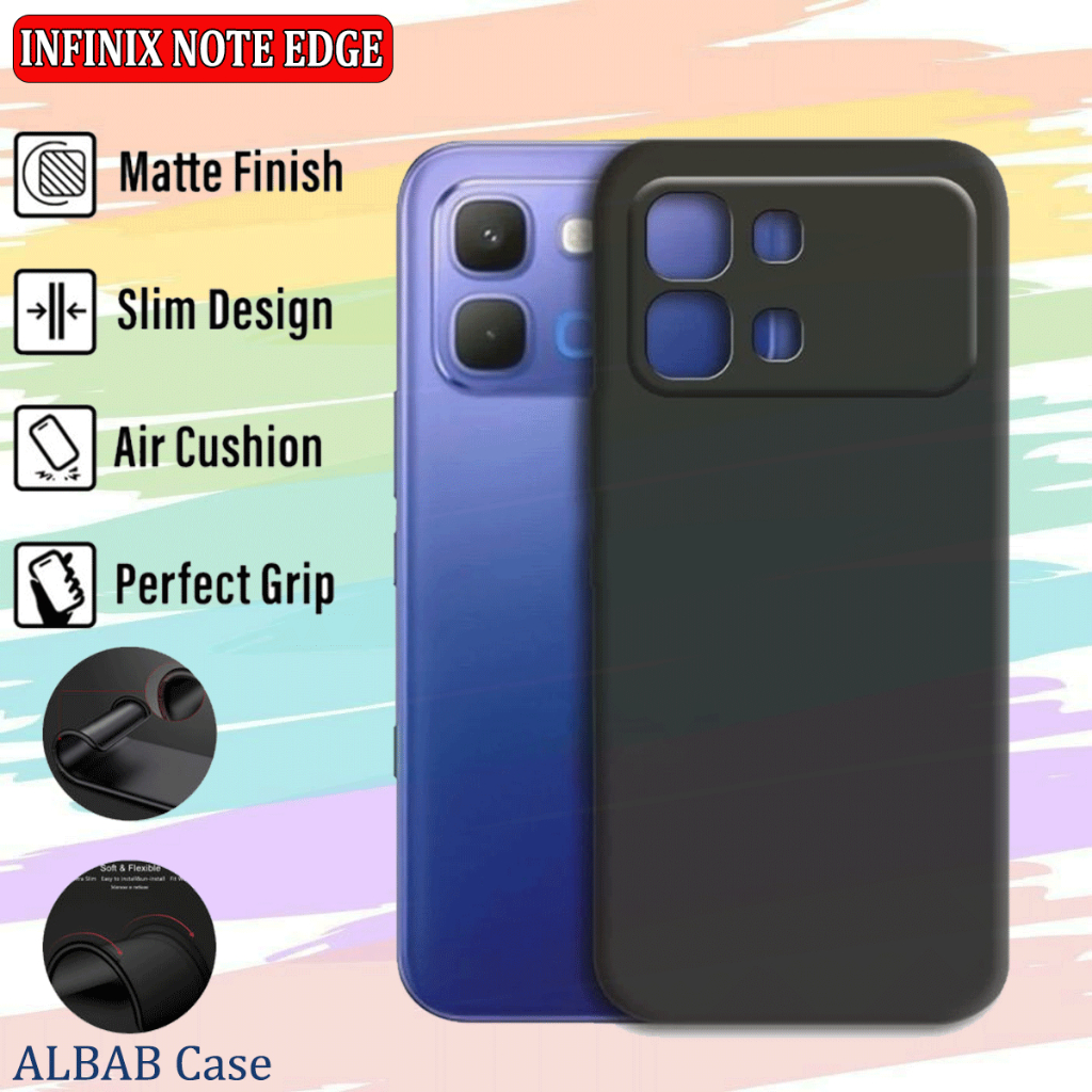 Case Infinix Note Edge Casing Slim Matte Self Camera Protection