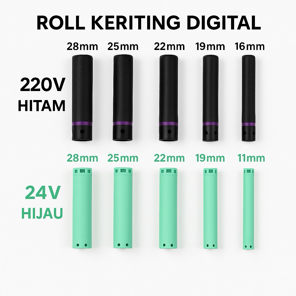 Roll Keriting Digital / Rotto Digital Perm alat keriting / Roll Keriting Digital Perm 24V & 220V – R