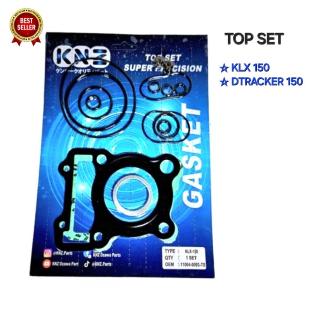 TOP SET GASKET TOPSET KLX 150 DTRACKER 150 ORIGINAL KNZ