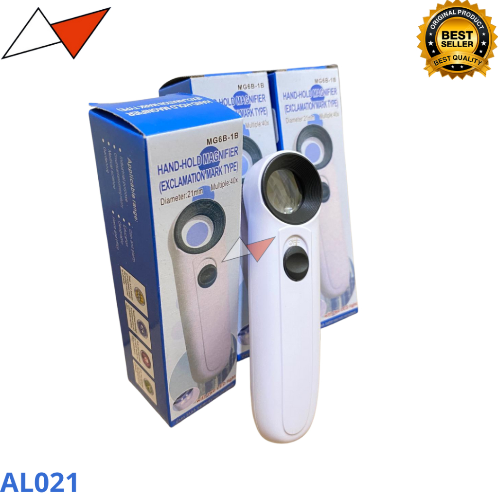 Kaca Pembesar LED/Handheld 40X Kaca Pembesar/Kaca Pembesar Dengan 2 Lampu LED