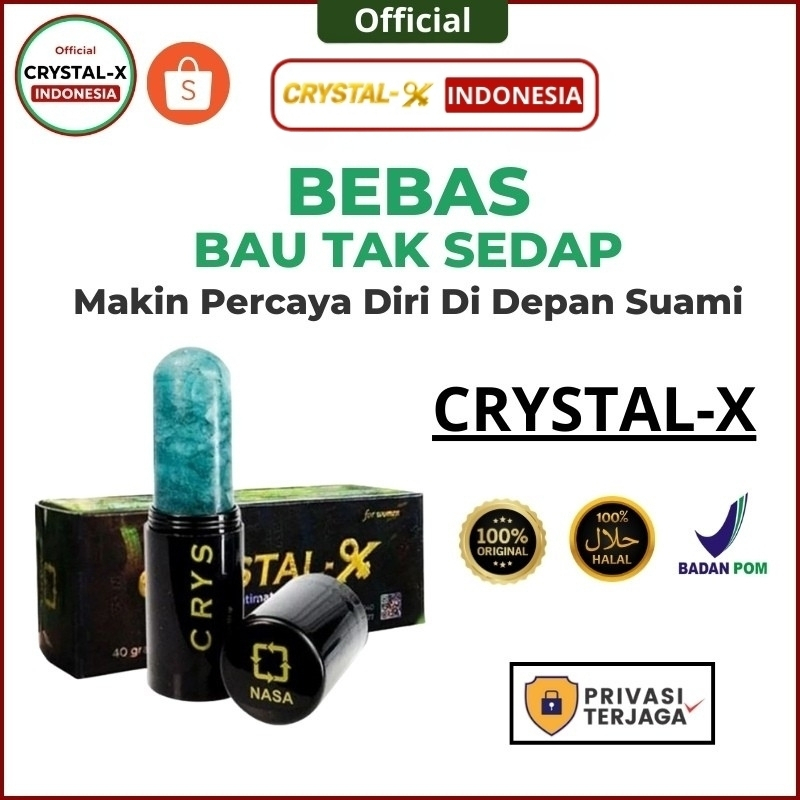(KEMASAN BARU) CRYSTAL X Untuk Atasi kewanitaan, Cristal X ASLI NCX KRISTAL X CX NASA KRISTAL X ORI