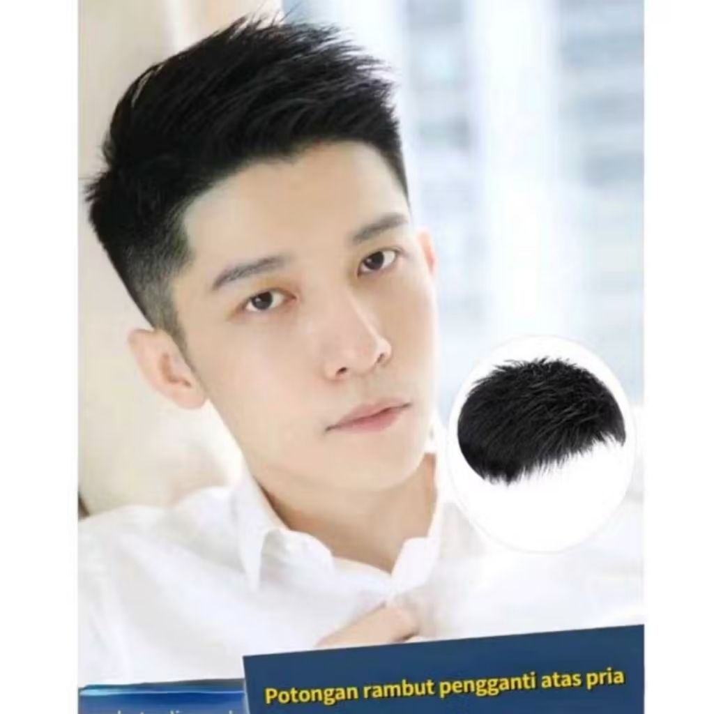 Rambut Palsu Pria Untuk Botak/Wig Pria Botak/Toupee Pria