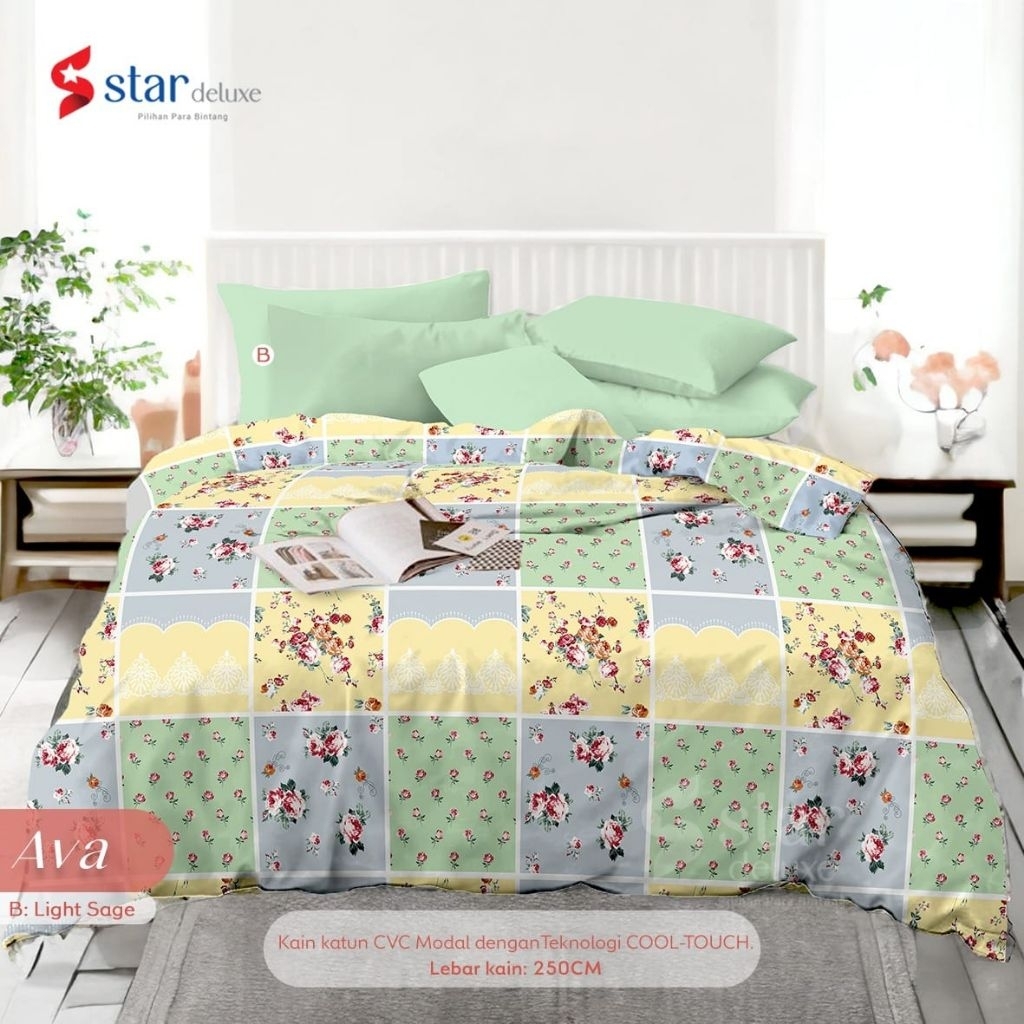 Bahan Kain Sprei Star - Ava
