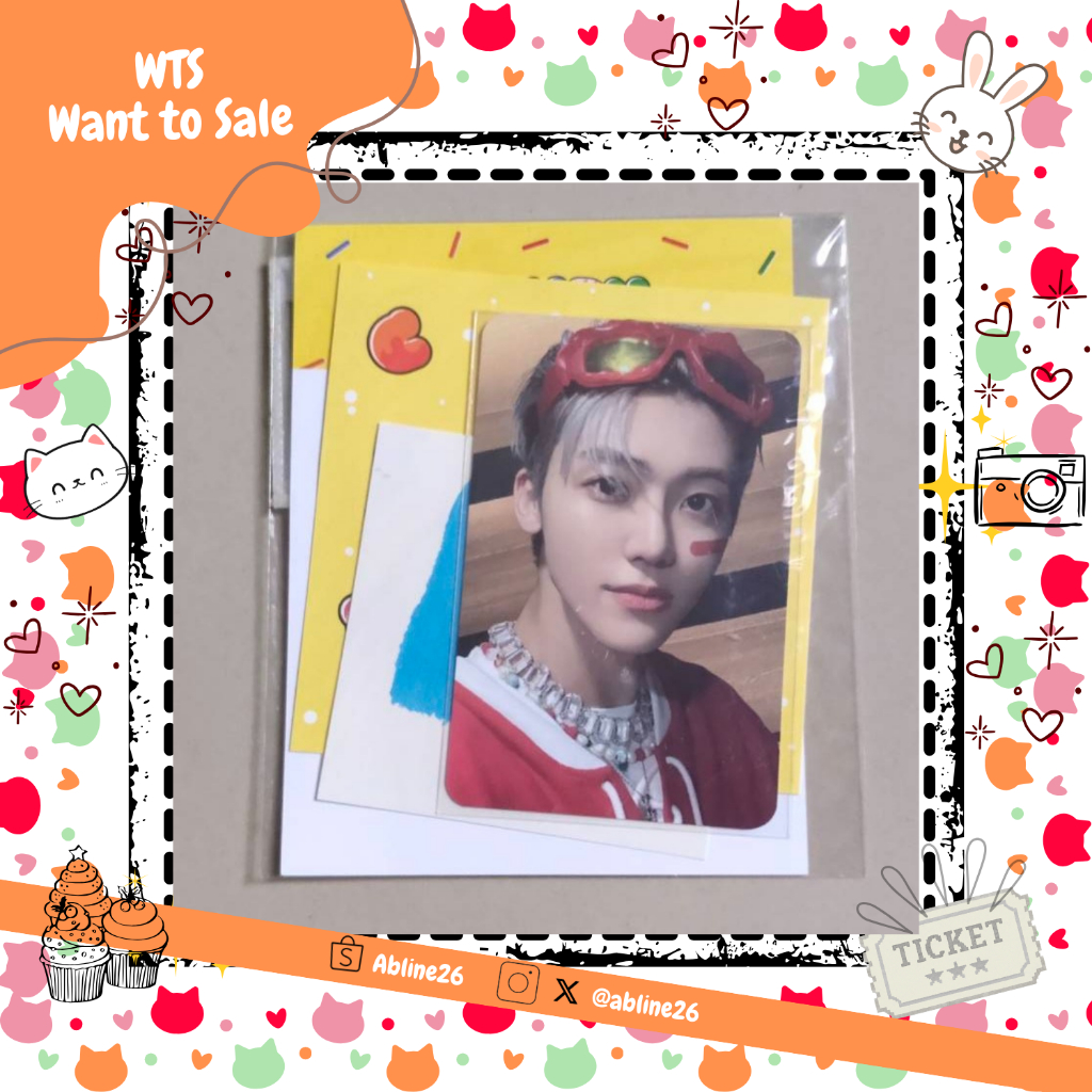 PC Official Jaemin Candy TATTOO STICKER + PHOTO CARD SET