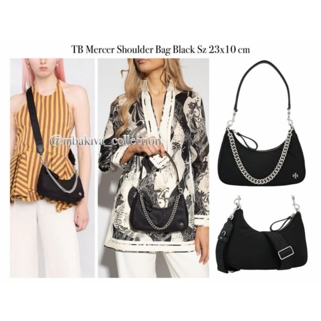 TB Mercer Shoulder Bag Black