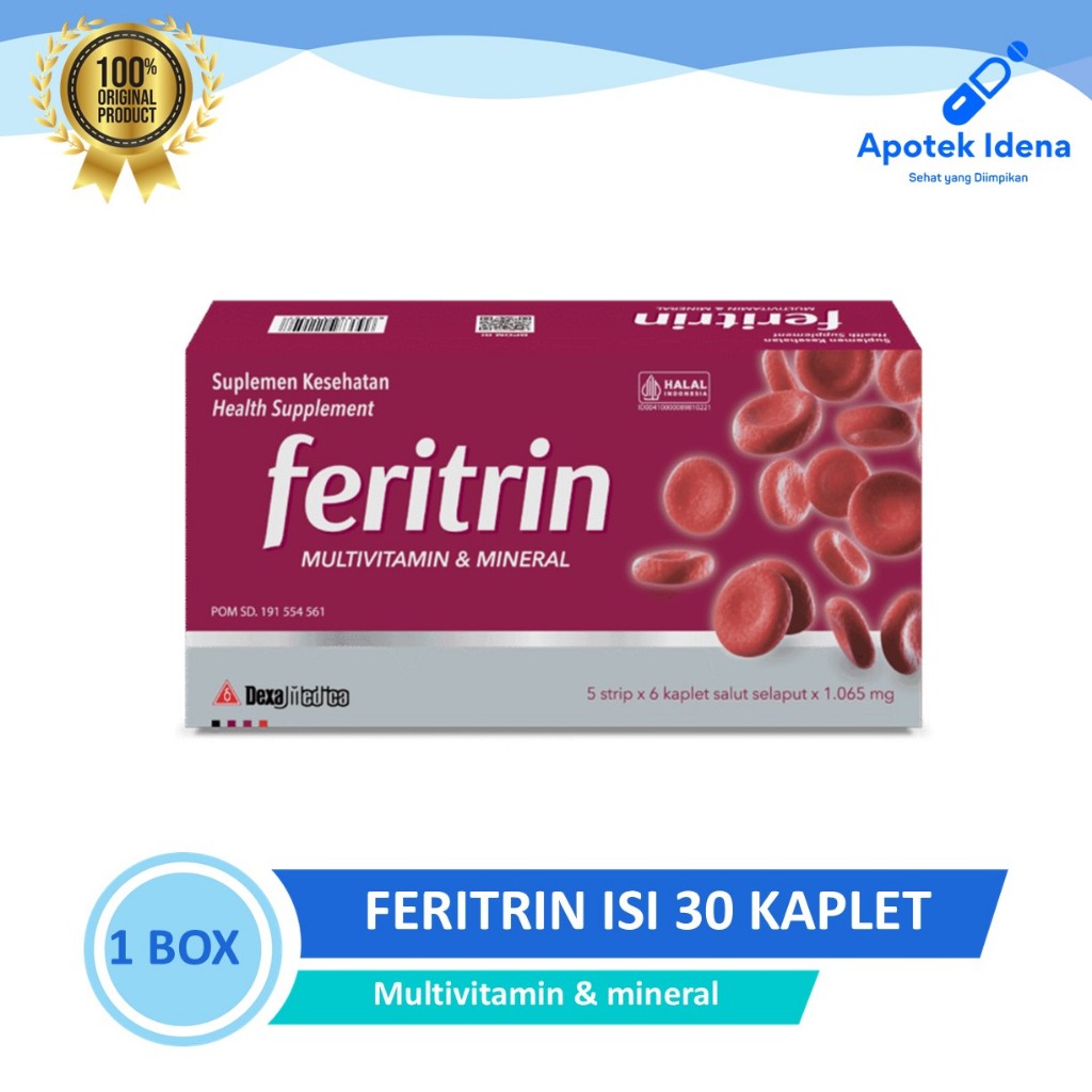 FERITRIN ISI 30 TABLET Vitamin Zat Besi Untuk ibu Hamil Dan Laktasi