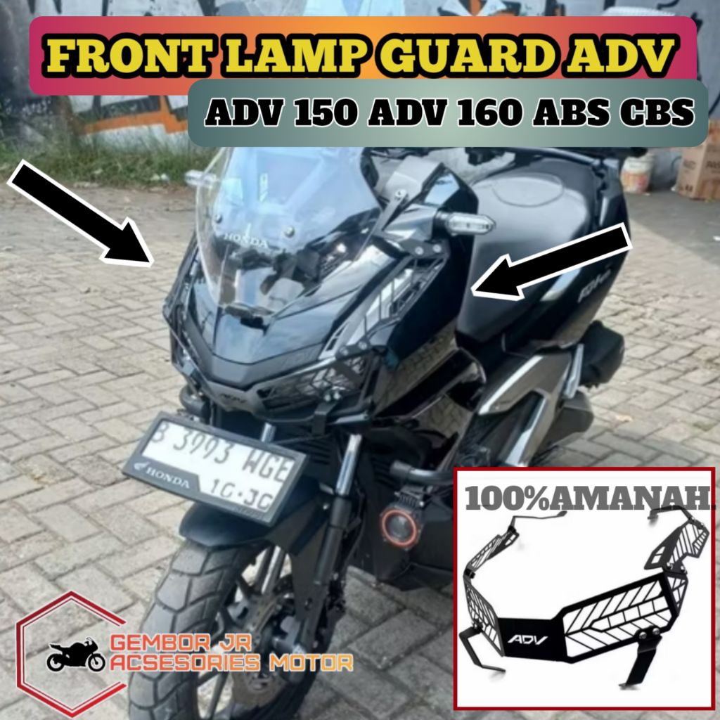 Pelindung Lampu Depan ADV 160 Cover Lampu Depan ADV 160 Front Lamp Guard ADV 160 Adv 150 Abs Cbs