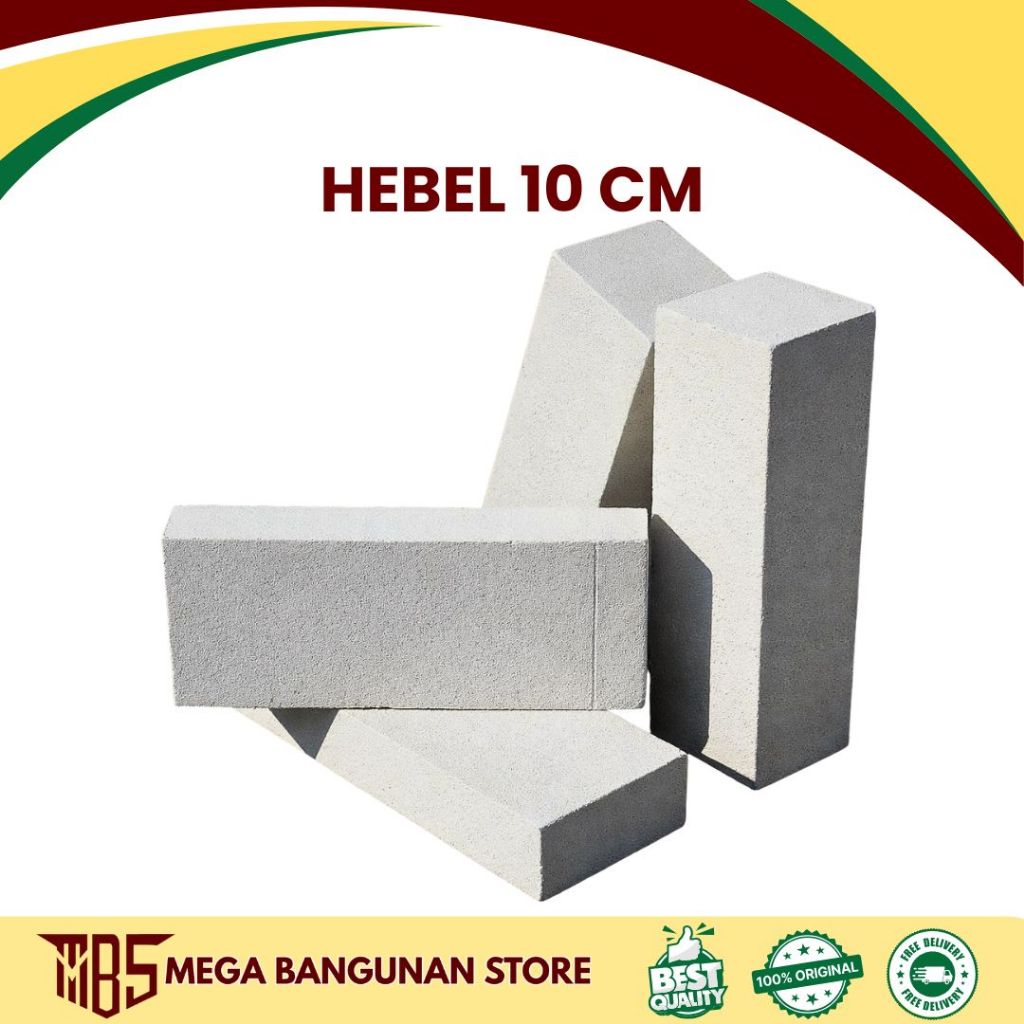 Hebel Bata Ringan 10cm / 1 Kubik / Hebel Bata Ringan
