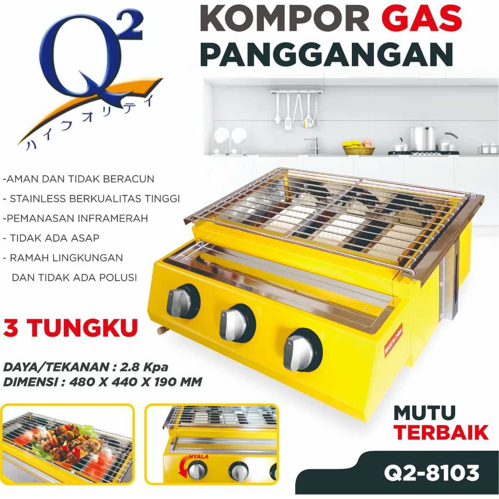 KOMPOR PANGGANGAN / KOMPOR BBQ Q2-8103 / KOMPOR GAS PANGGANGAN