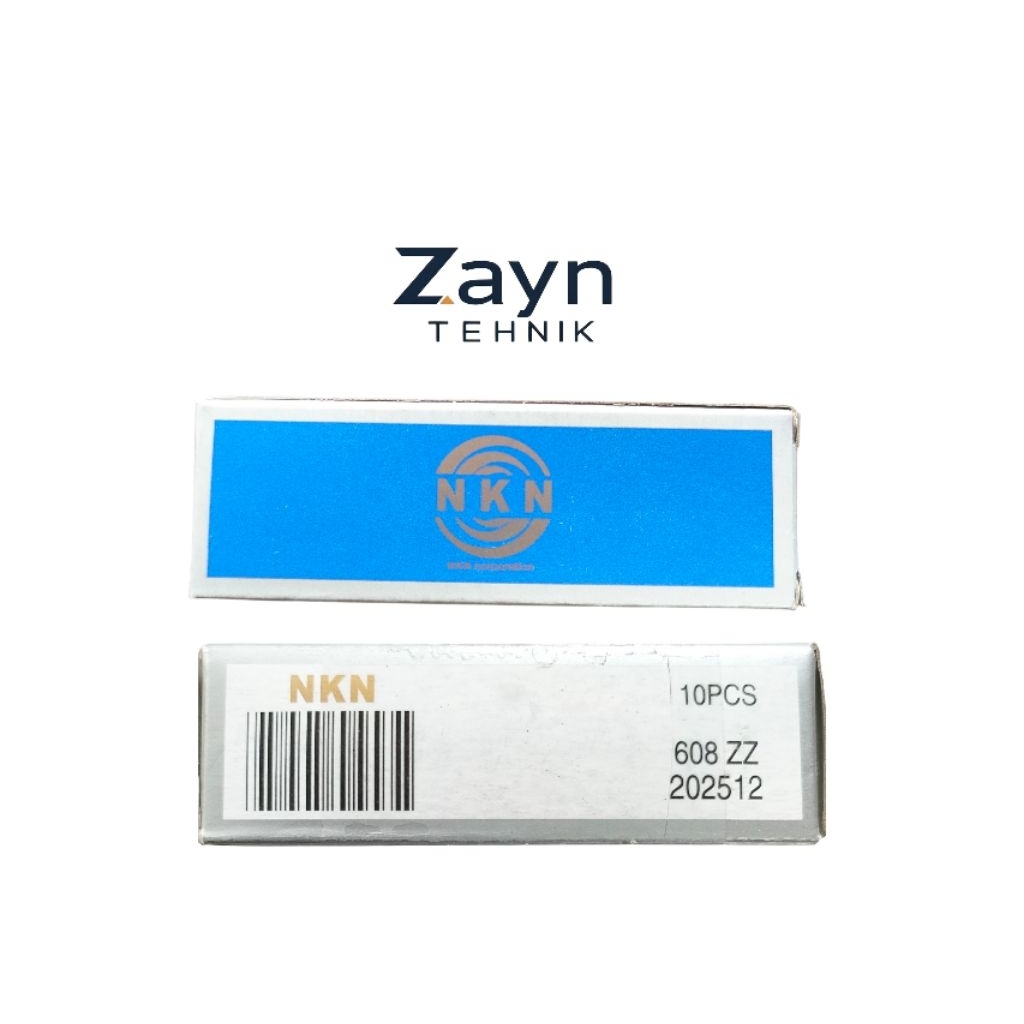 Bearing Lahar 608 ZZ NKN