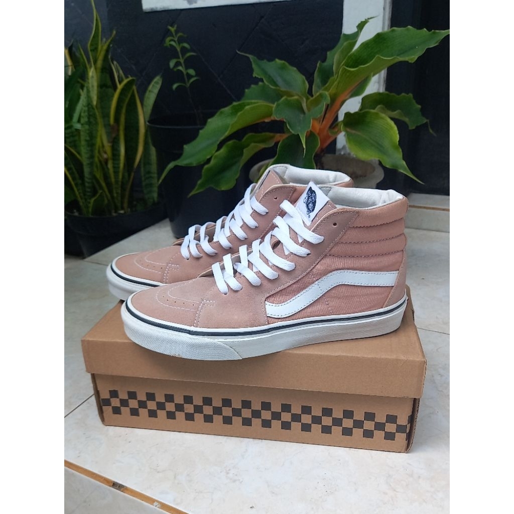Vans Sk8 Hi peach pink