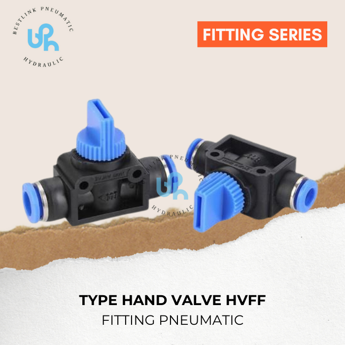 Fitting Pneumatic Hand Valve Switch Pneumatic HVFF / Switch HVFF Slip Lock Quick Connector