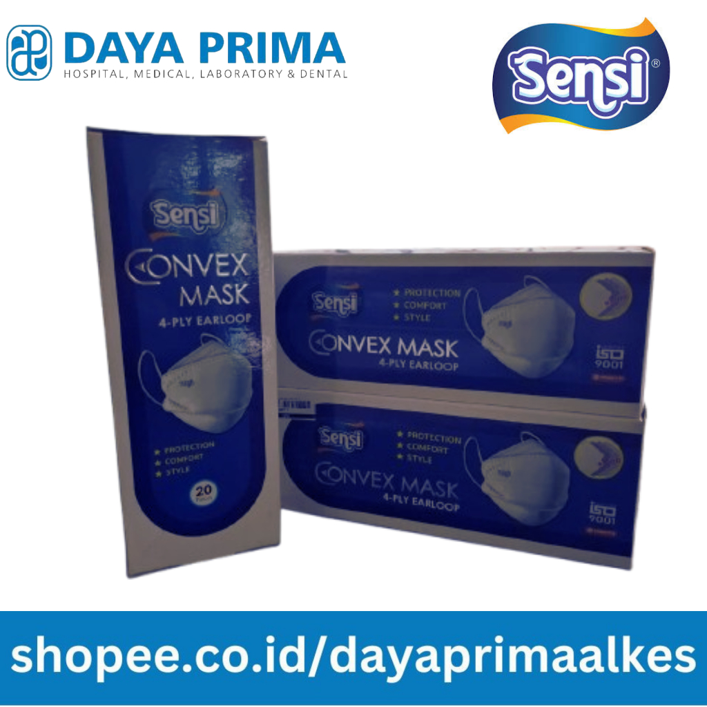 Cuci Gudang Masker Sensi Convex Mask Earloop 4ply KF94