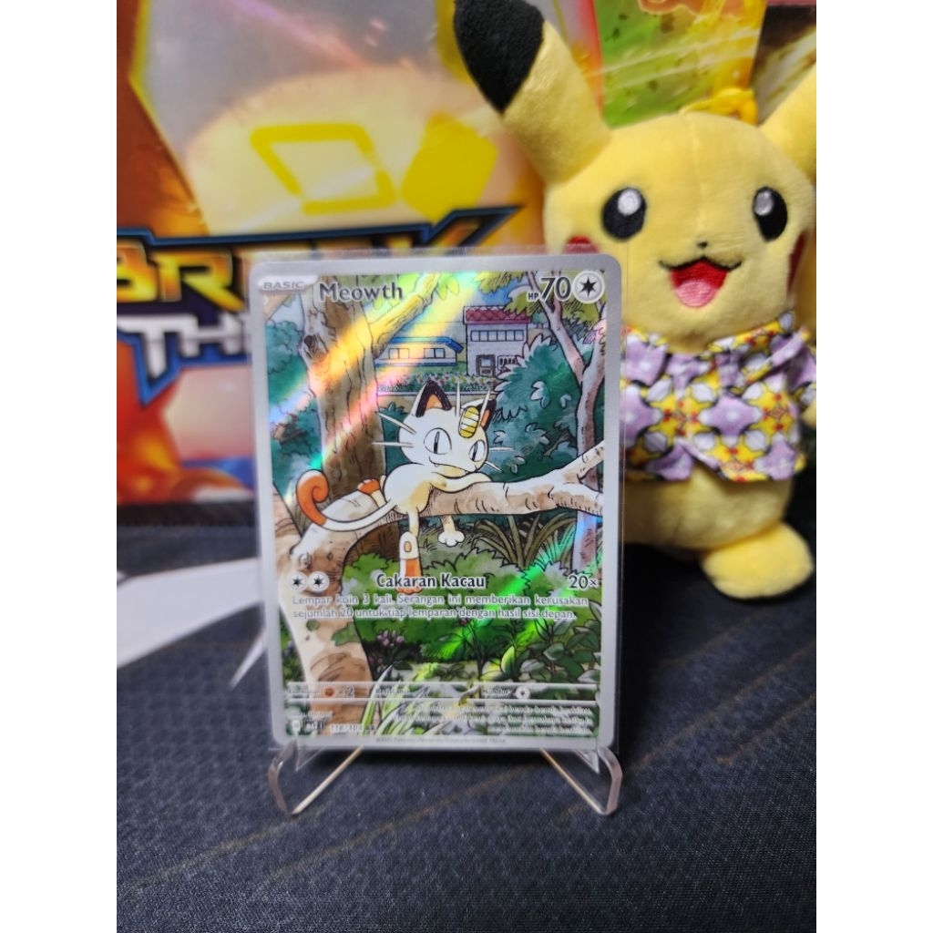 Kartu Pokemon TCG Indonesia Meowth MA2 118/103 AR