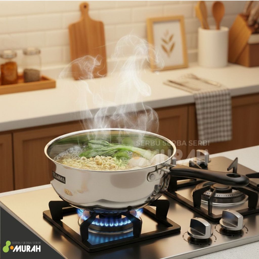 SERBU MURAH - Panci Mie Texana / Panci Susu / Saucepan / Panci Rebus Susu Mie Instant Gagang Alumuni
