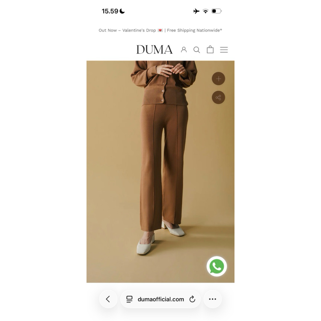 preloved duma jetro pants preloved duma cardigan