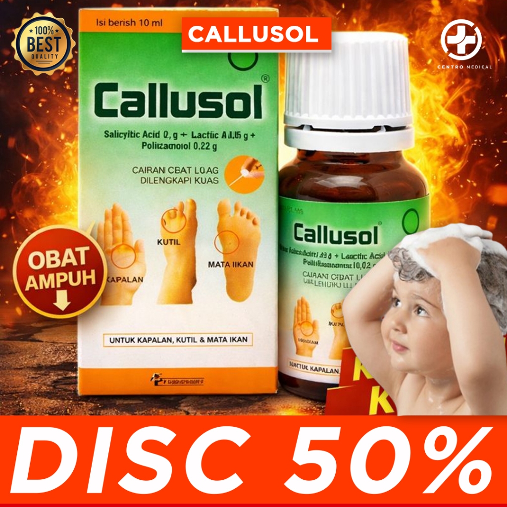 [PROMO] CALLUSOL CALUSOL OBAT KUTIL MATA IKAN MANJUR KAPALAN - Callusol obat kutil original