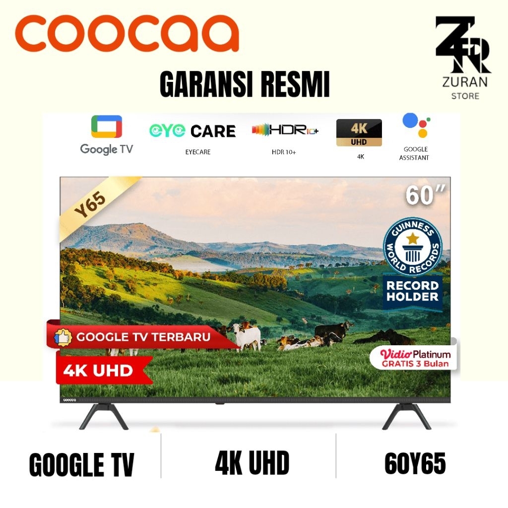 COOCAA 60Y65 4K GOOGLE TV 60 inch