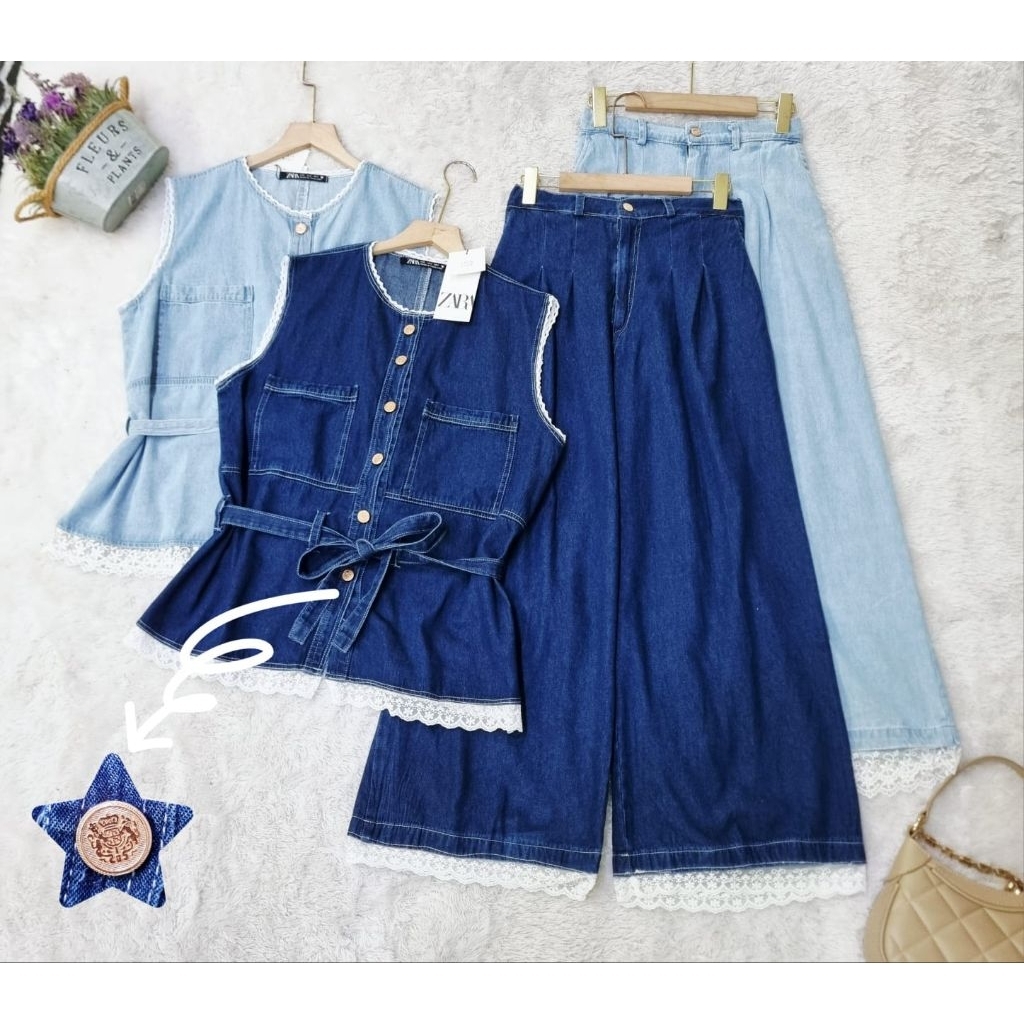 kanaya lekbong setcel jeans zara